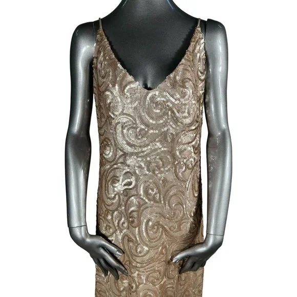 Anine Bing NWT Gold Sequin Champagne Maxi Dress Plunge Back Gown Small is  available for purchase on au PAY Market - Imported Goods Online Store  Co.Ltd. | au PAY Market - Online